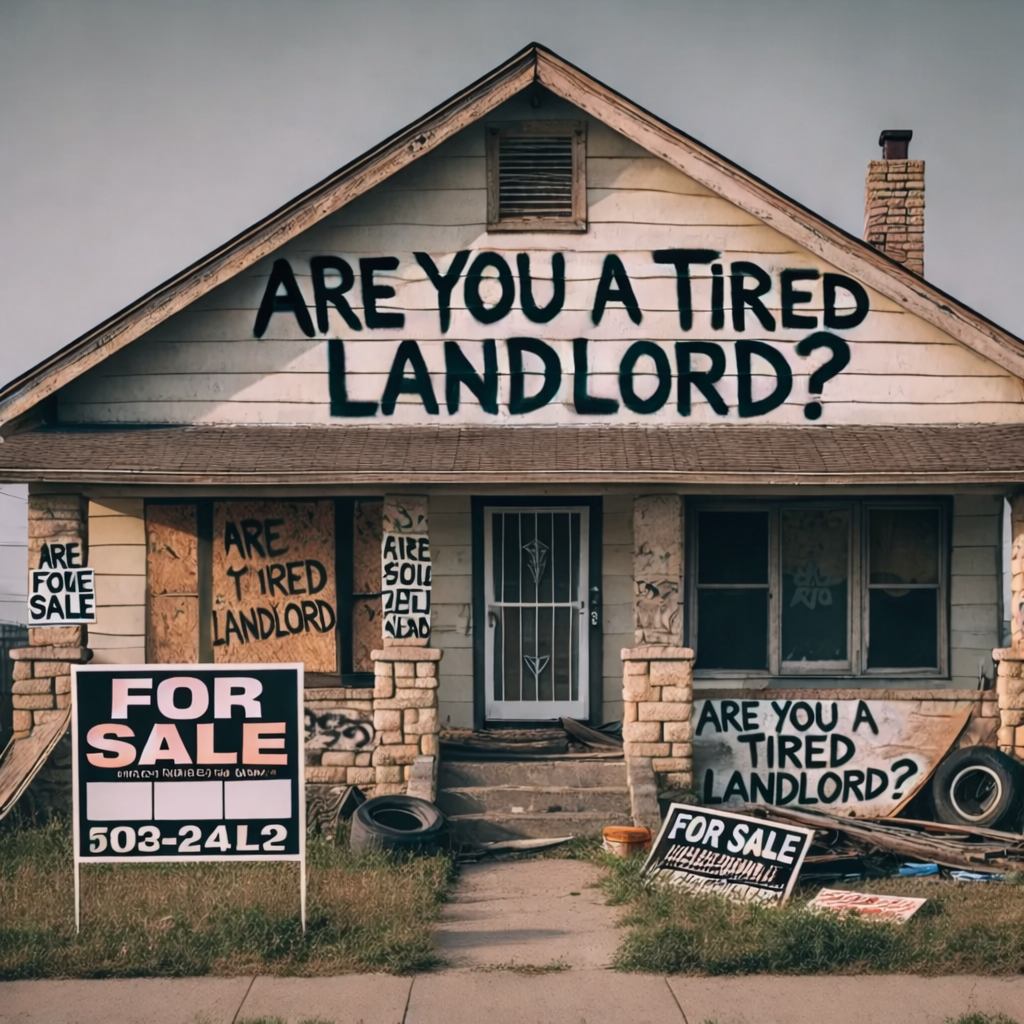 sell the house fast tired landlord