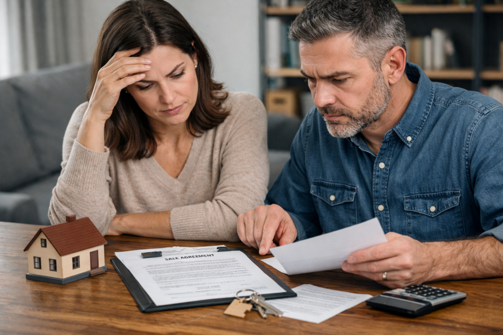 sell a house during divorce