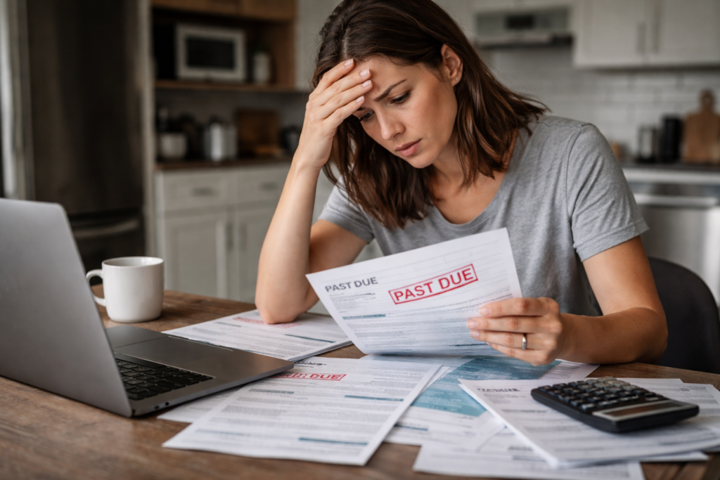 behind on mortgage payments
