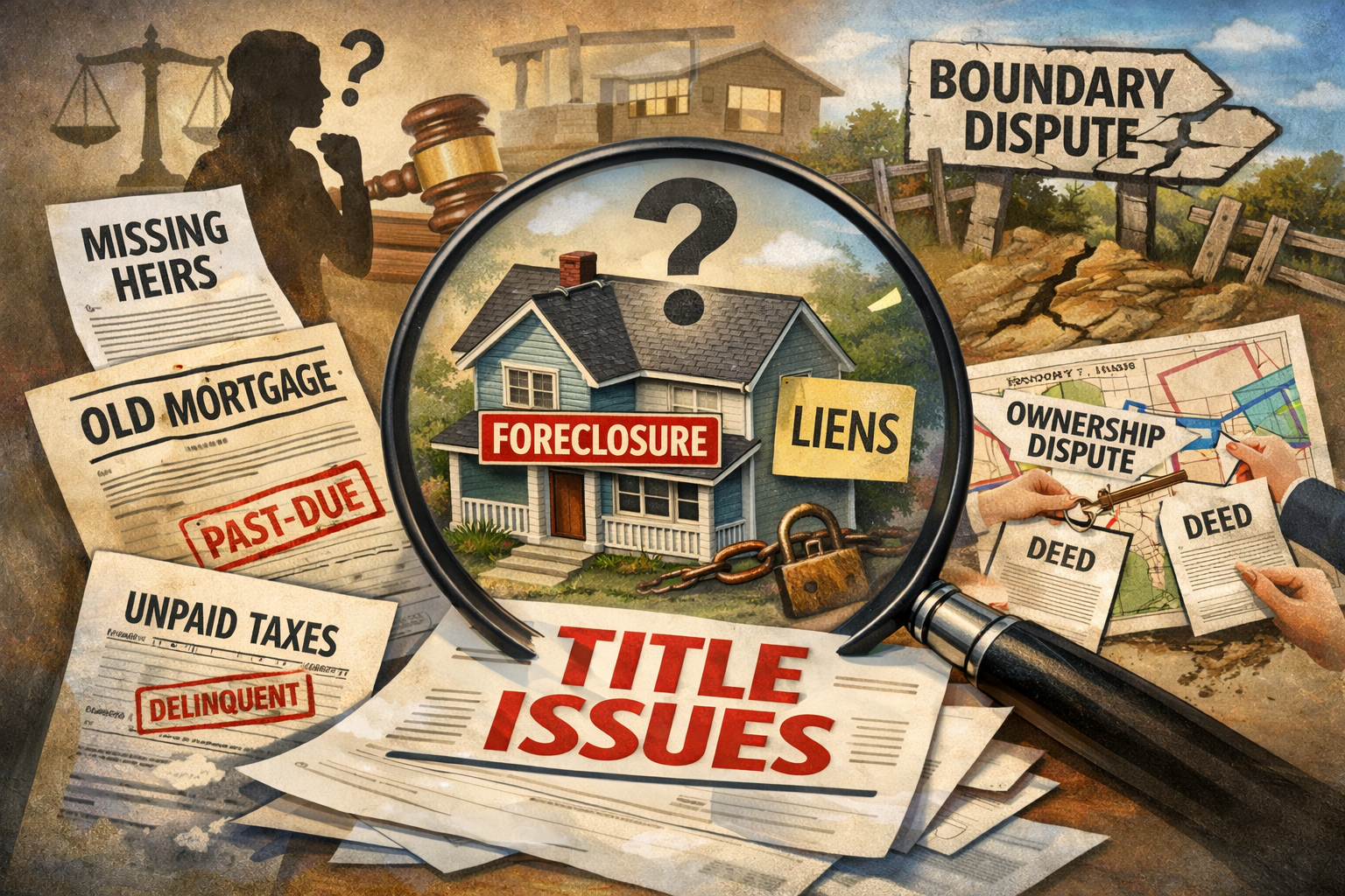 Can you sell a house with title issues in a timely manner?