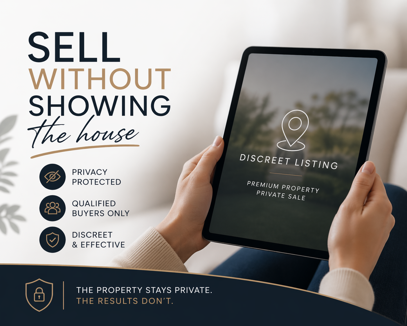 Sell without showing the house?  Sign me up!